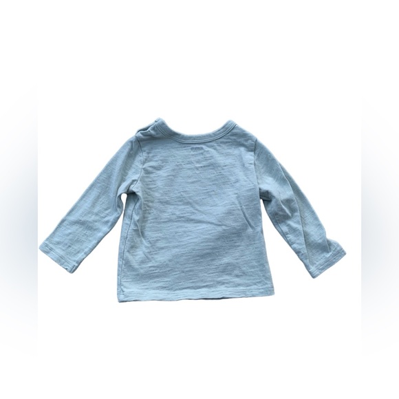 Little Co. Size 6 Months Fa La La Organic Holiday Christmas Long Sleeve Shirt - Picture 2 of 4